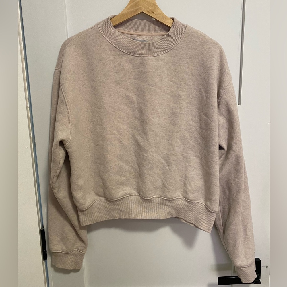 TNA Cozy Fleece Cropped Sweatshirt - Sz L